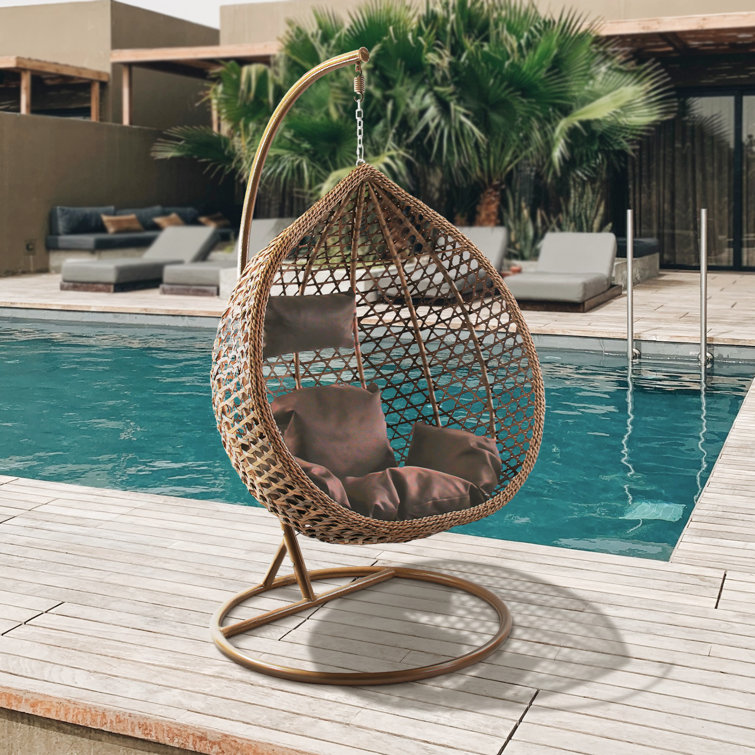 Dakota Fields Carner Modern Porch Swing Chair With Stand Wayfair
